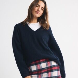 Abercrombie Scarlett Wool Plaid Mini Skort